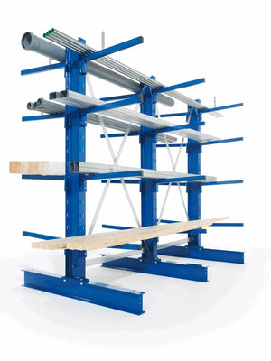 META Multistrong Kragamregal gesteckt für leichte Lasten - Lagertechnik Direkt